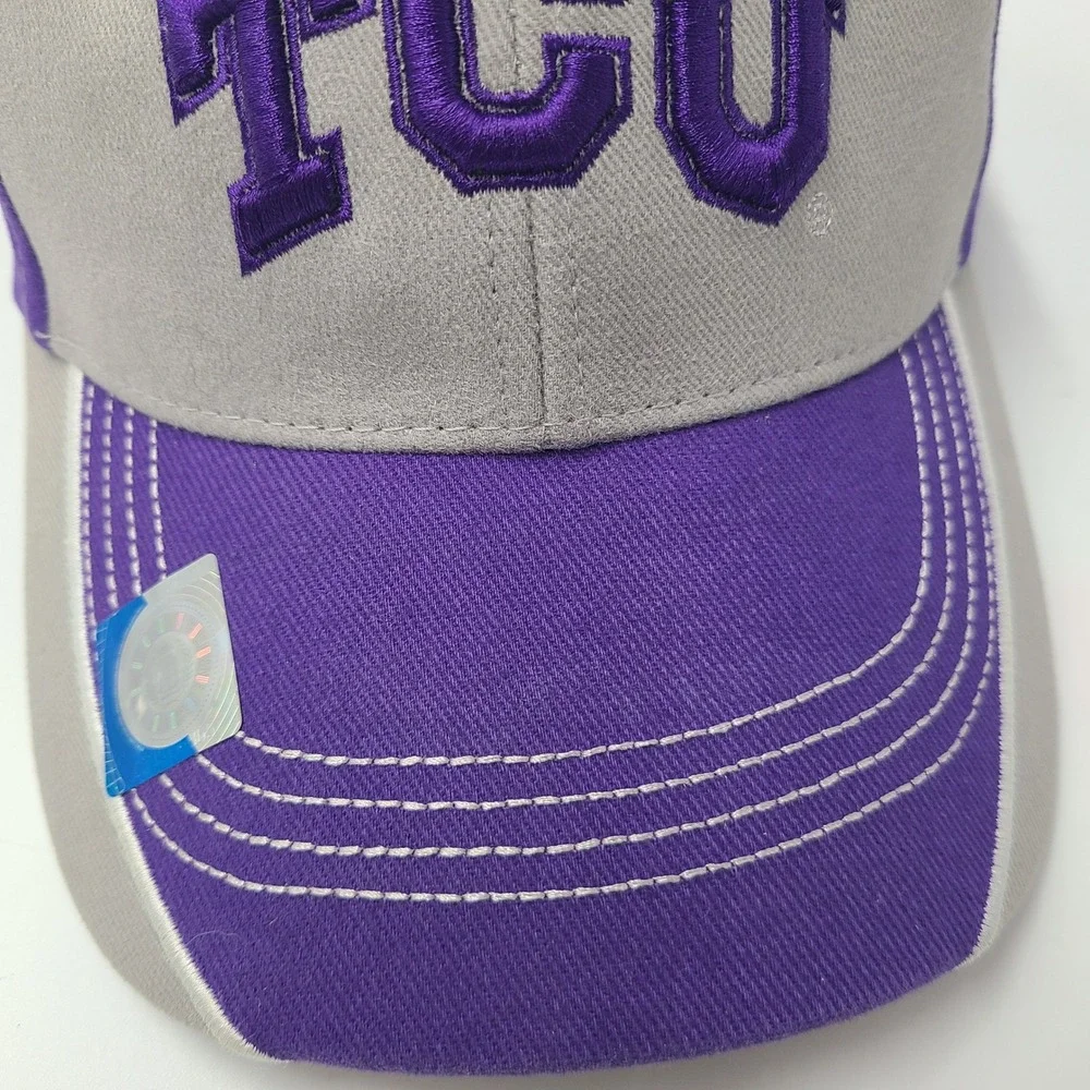 TCU Horned Frogs Hat Adjustable Captivating Headwear Gray Purple NCAA University